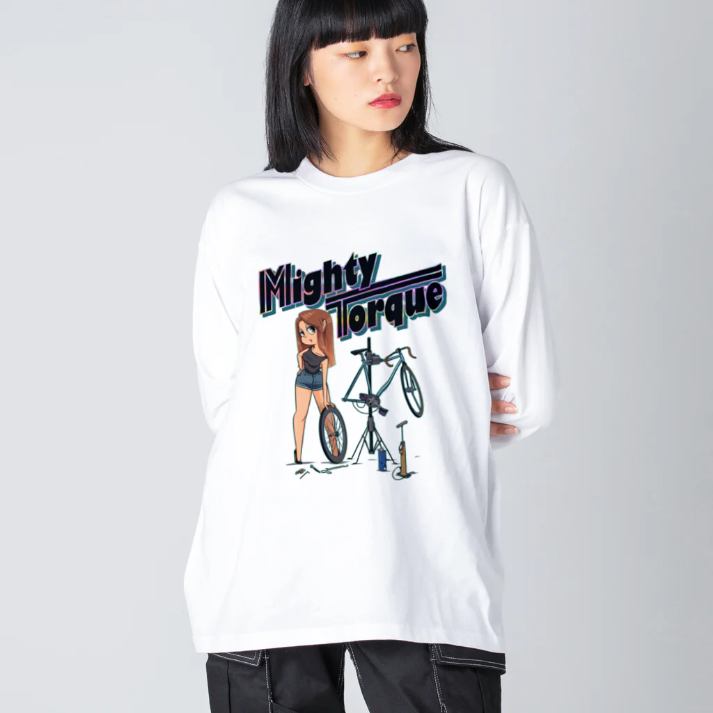 nidan-illustrationの"Mighty Torque" ビッグシルエットロングスリーブTシャツ