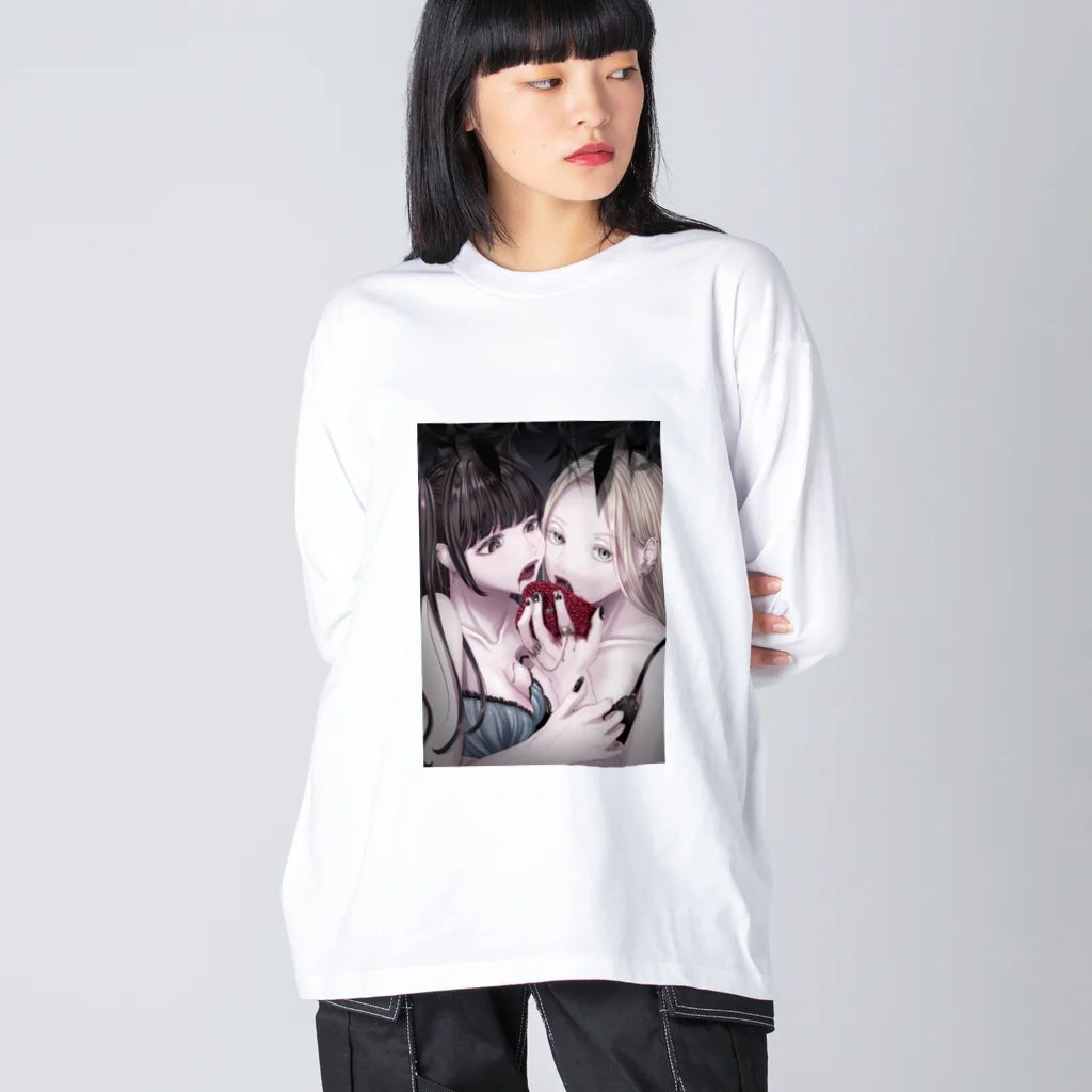 蓮乃 椿の貪欲Girl Big Long Sleeve T-Shirt