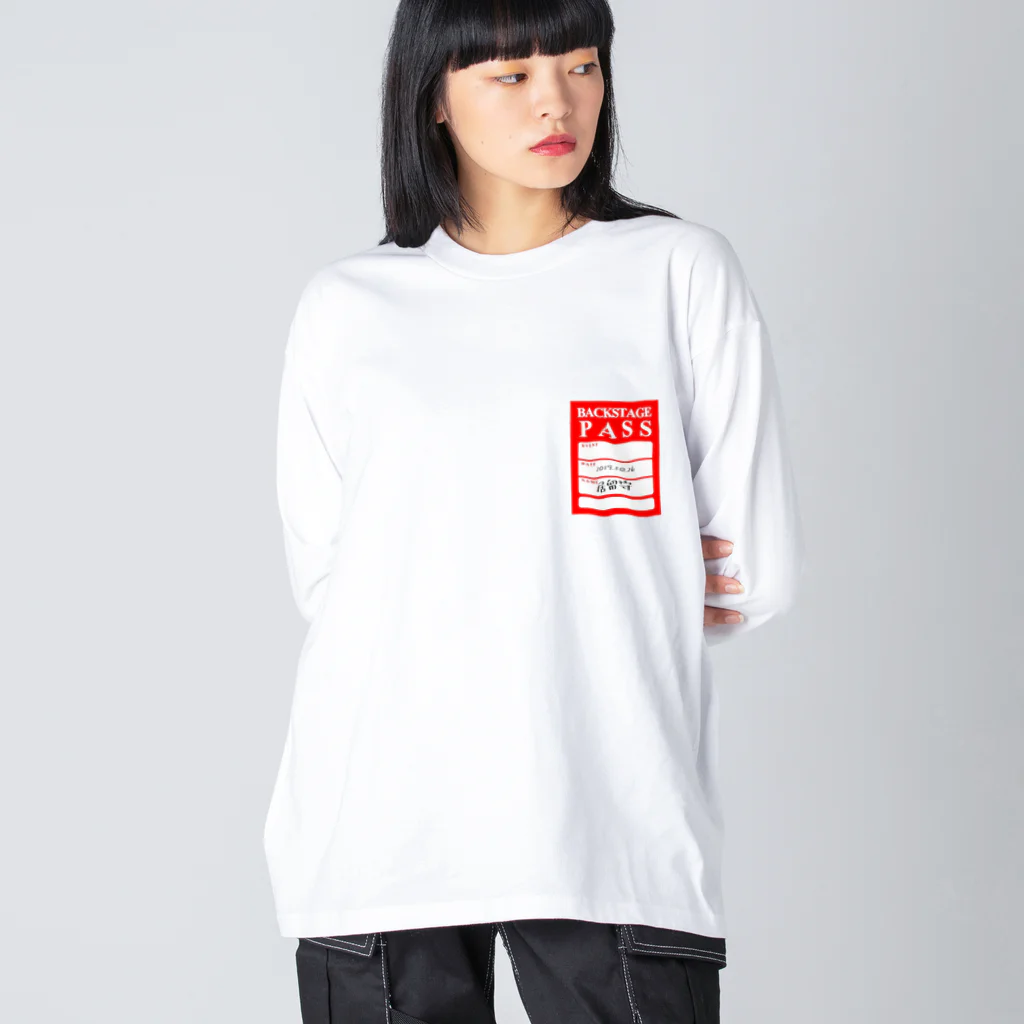 居留守のいるガール ビッグシルエットロングスリーブTシャツ