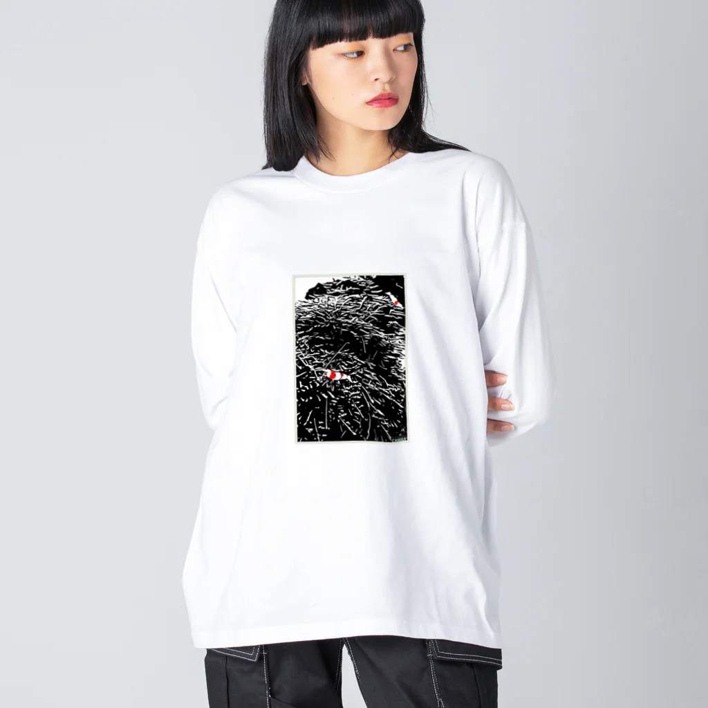 komashounのシックなビー ビッグシルエットロングスリーブTシャツ