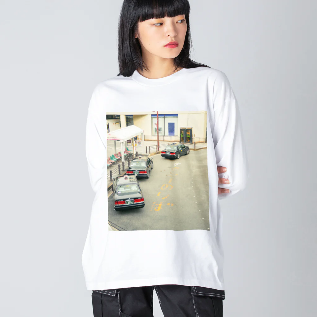 moromoroのタクシー乗り場 Big Long Sleeve T-Shirt