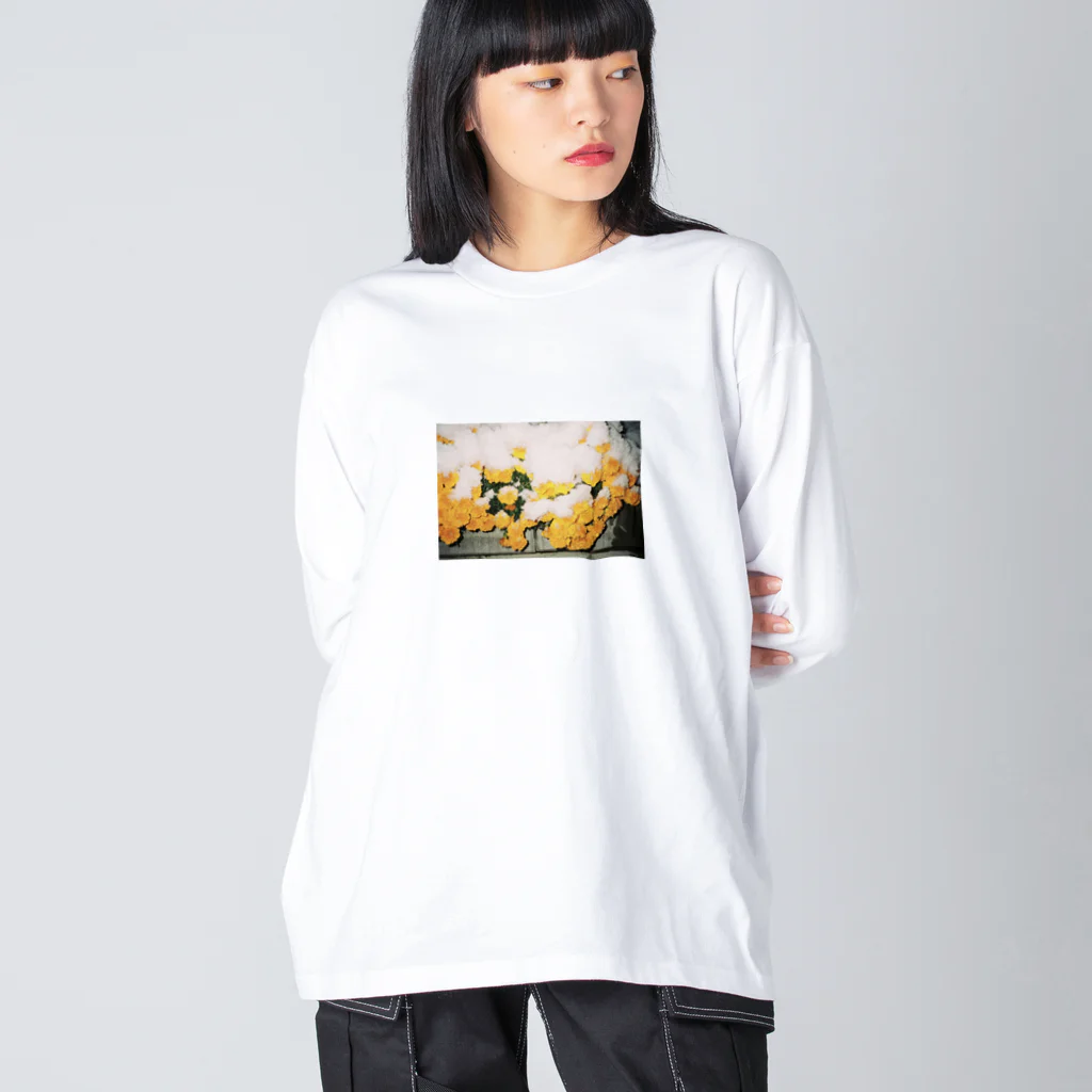 たにたにの早春マリーゴールド Big Long Sleeve T-Shirt