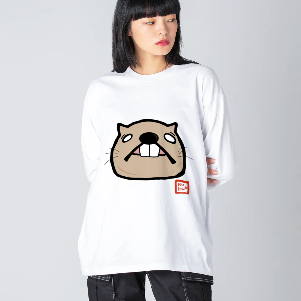 Chekesのでっぱおいたん BIGシルエットロングTシャツ Big Long Sleeve T-Shirt