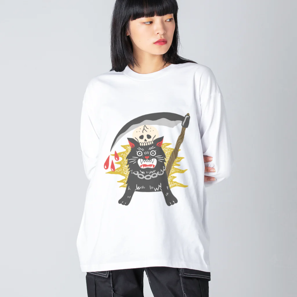 福屋のReaper cat Big Long Sleeve T-Shirt