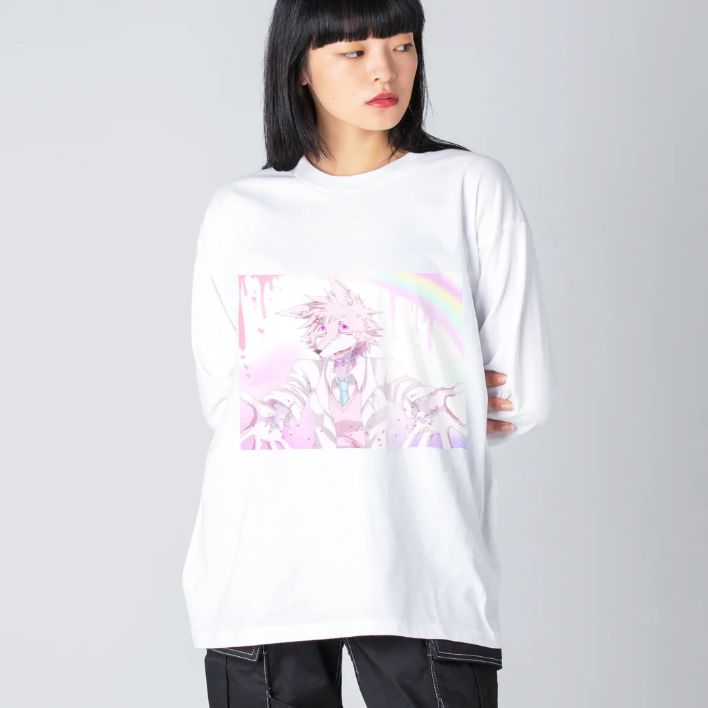 宵宮ルリジサの人をダメにするおくすり君 Big Long Sleeve T-Shirt