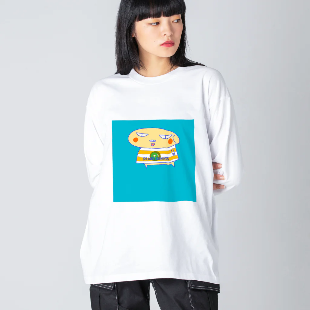 おじじなるらぶのラグビードーナツ🍩 ビッグシルエットロングスリーブTシャツ