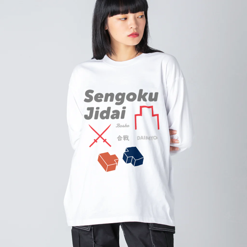 KAWAGOE GRAPHICSの戦国時代なやつ ビッグシルエットロングスリーブTシャツ