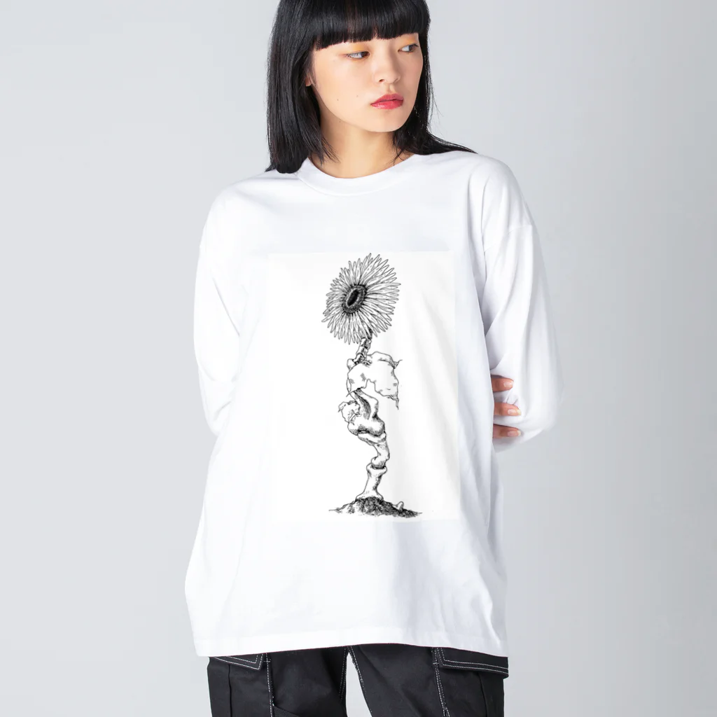 jeje0102の生存第一 ビッグシルエットロングスリーブTシャツ