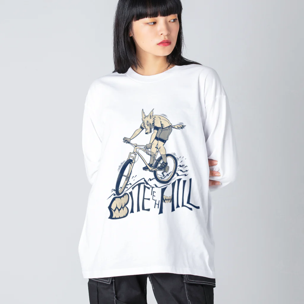 nidan-illustrationの"BITE the HILL" Big Long Sleeve T-Shirt