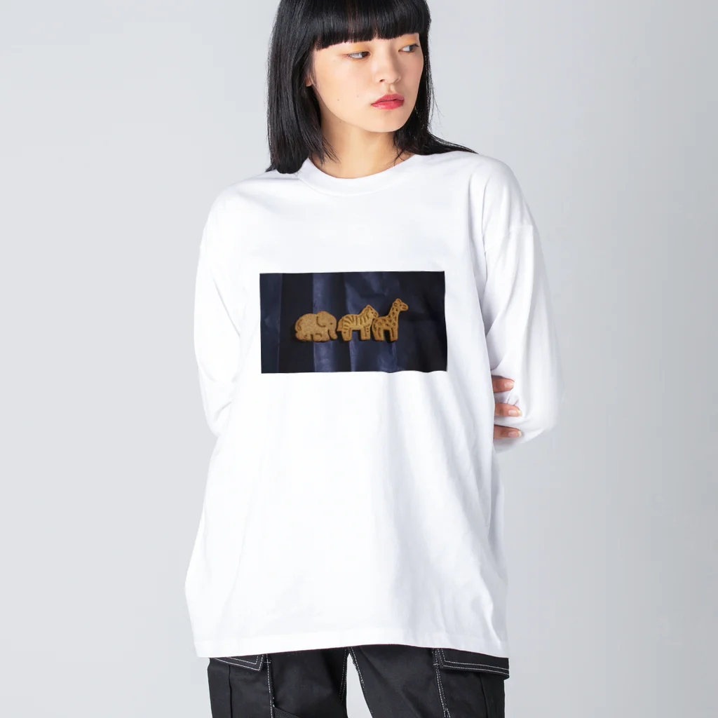 まだの🐘🦓🦒 ビッグシルエットロングスリーブTシャツ