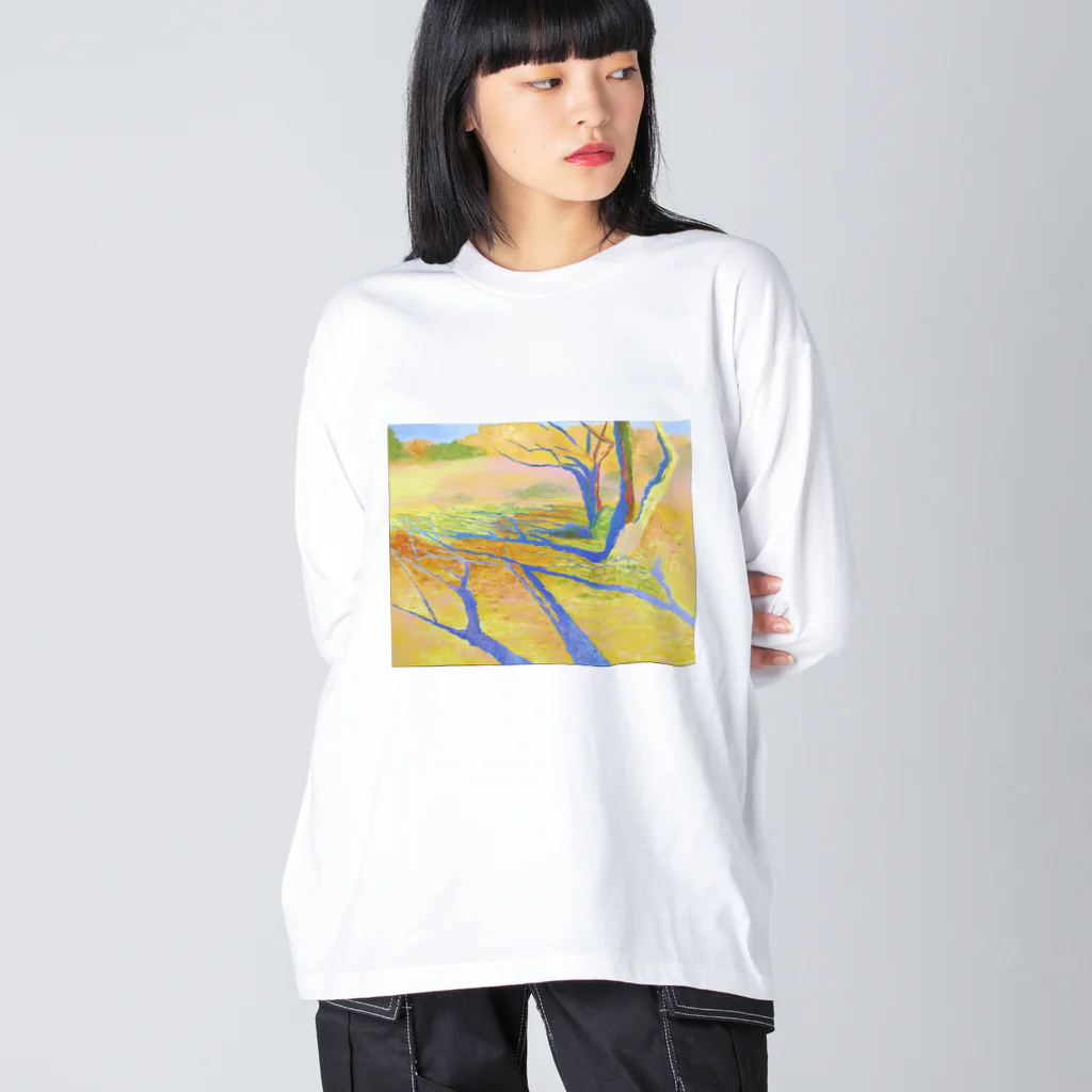 meiyuのお店の冬の公園 Big Long Sleeve T-Shirt