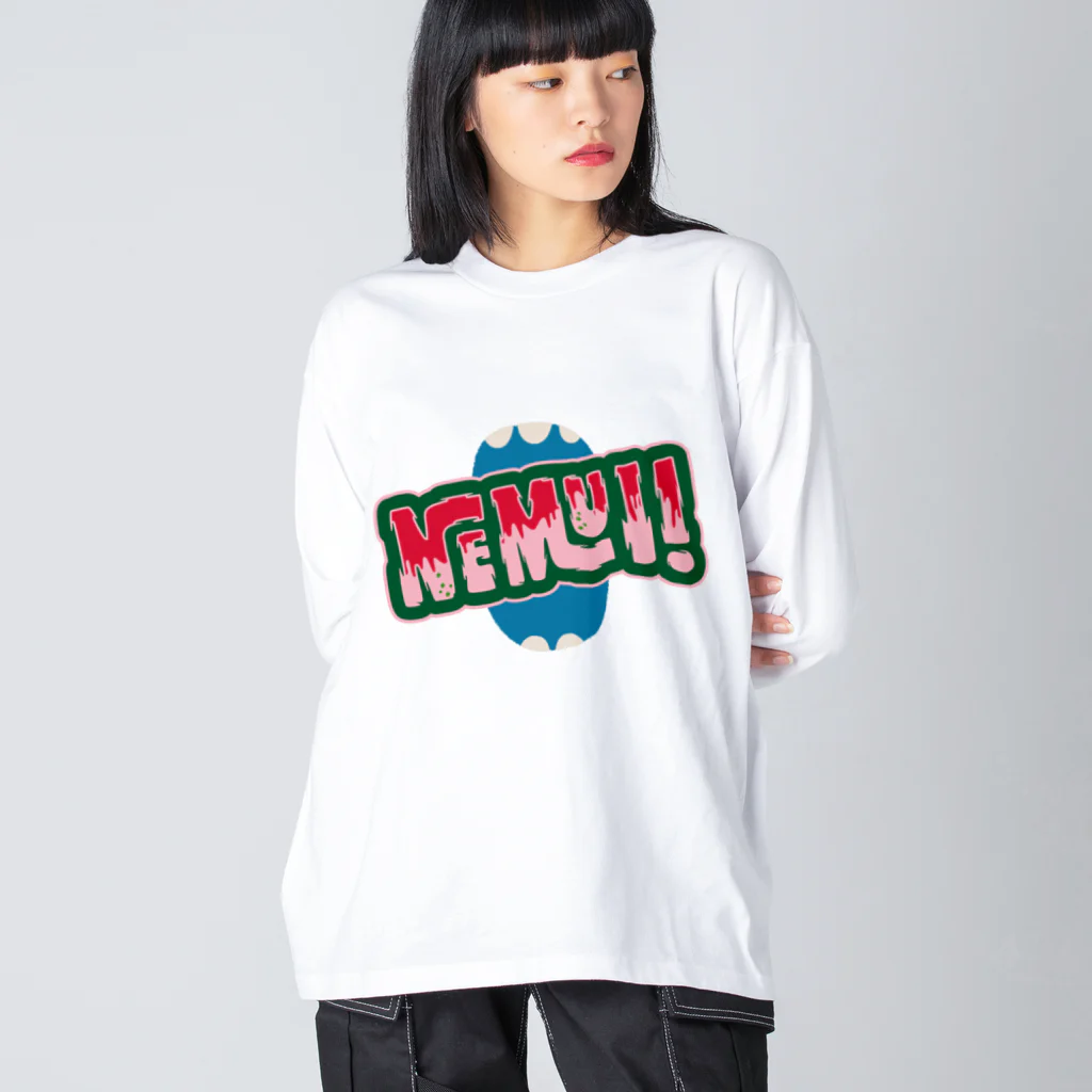 SANKAKU DESIGN STOREのモンスター級に眠い！ D Big Long Sleeve T-Shirt