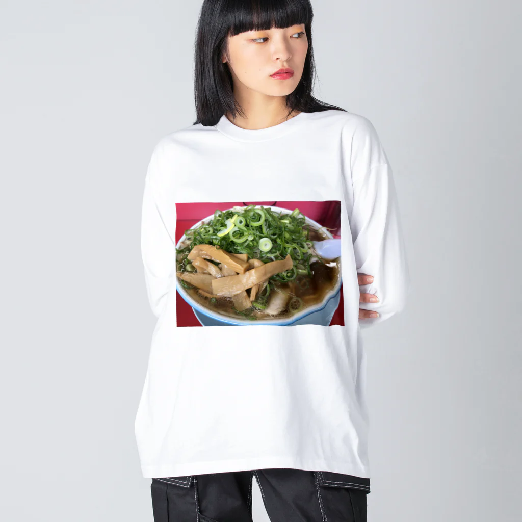 基本的に食べ物の店のラーメン藤のラーメン Big Long Sleeve T-Shirt