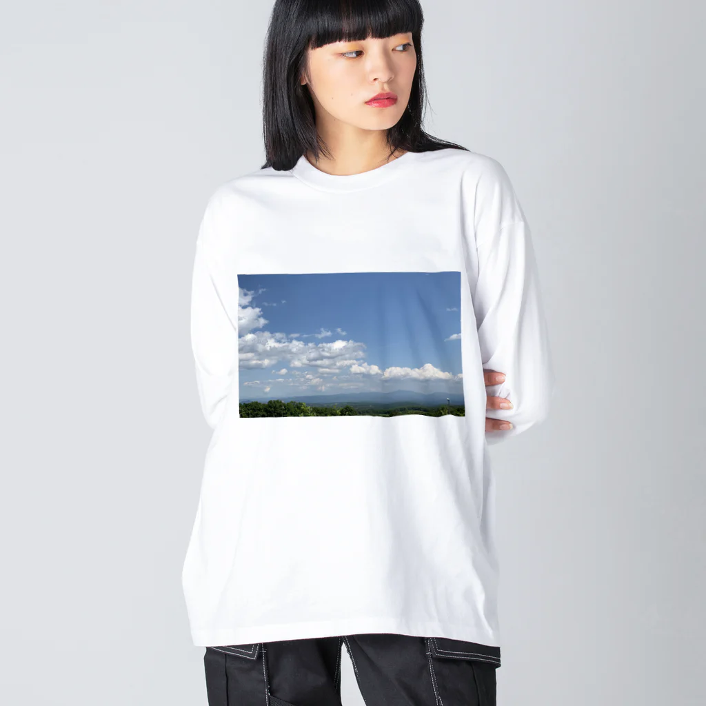 (U・∞・U)の高原の青空 Big Long Sleeve T-Shirt