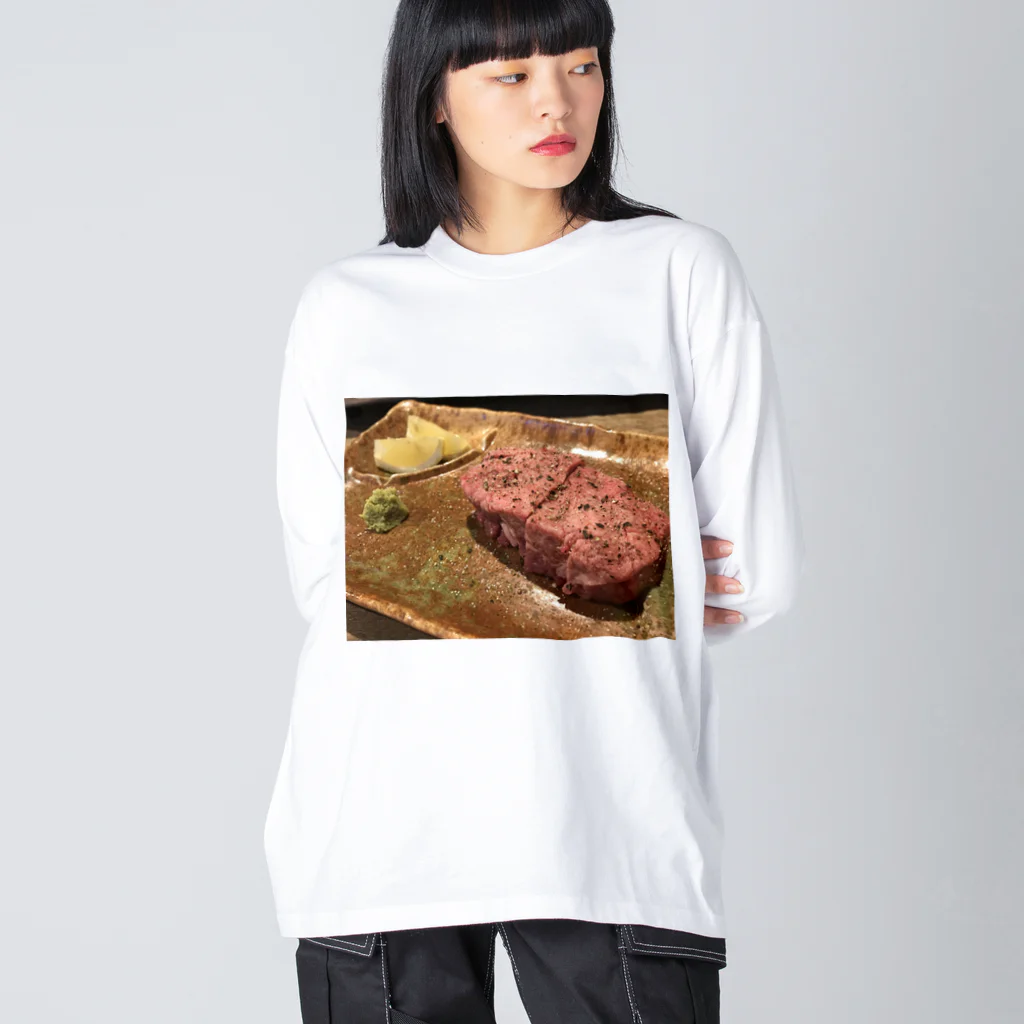 基本的に食べ物の店の厚切りタン塩 Big Long Sleeve T-Shirt