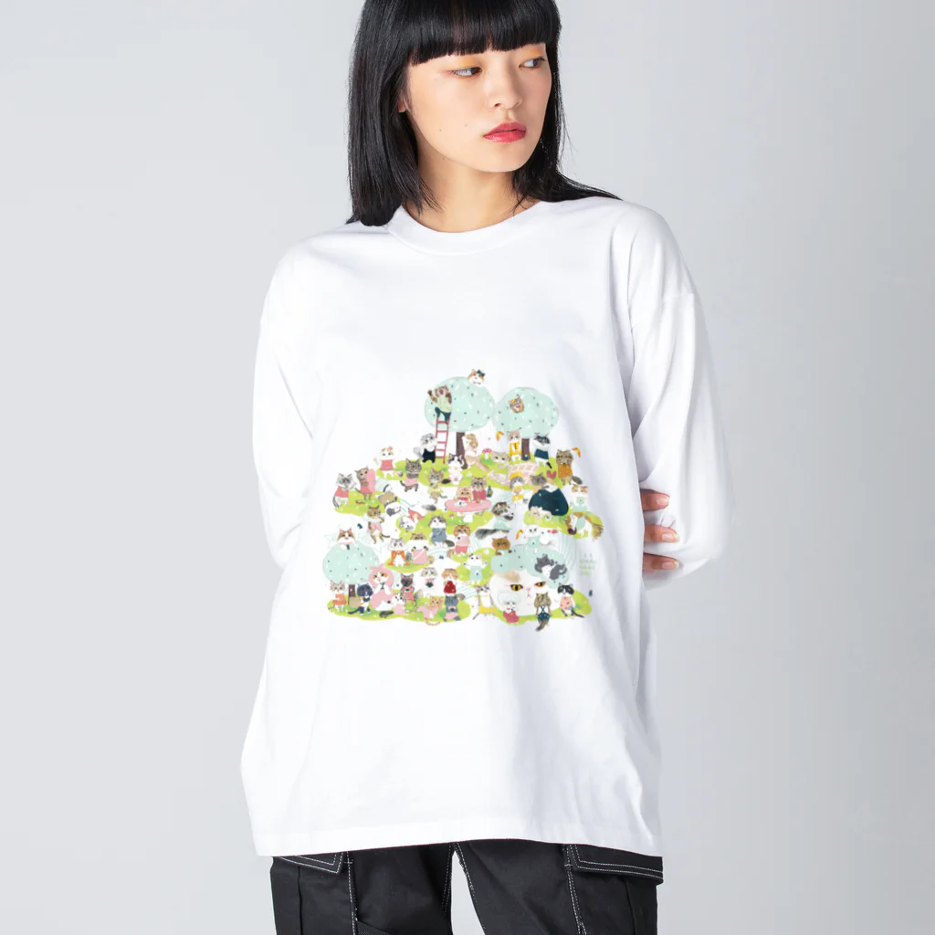 wokasinaiwoのおにぎり祭り2021ver.1 ビッグシルエットロングスリーブTシャツ