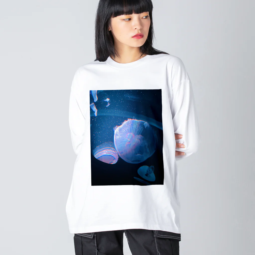 クラブアクアリウムのにじくらげ ビッグシルエットロングスリーブTシャツ