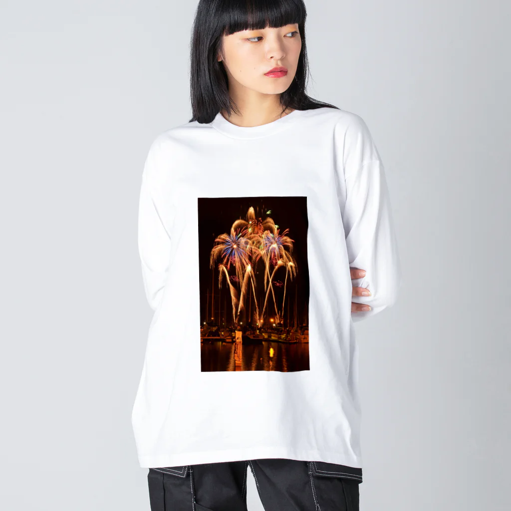 アロハスタイルハワイのハワイ最大規模の独立記念日花火大会（Independence Day） Big Long Sleeve T-Shirt