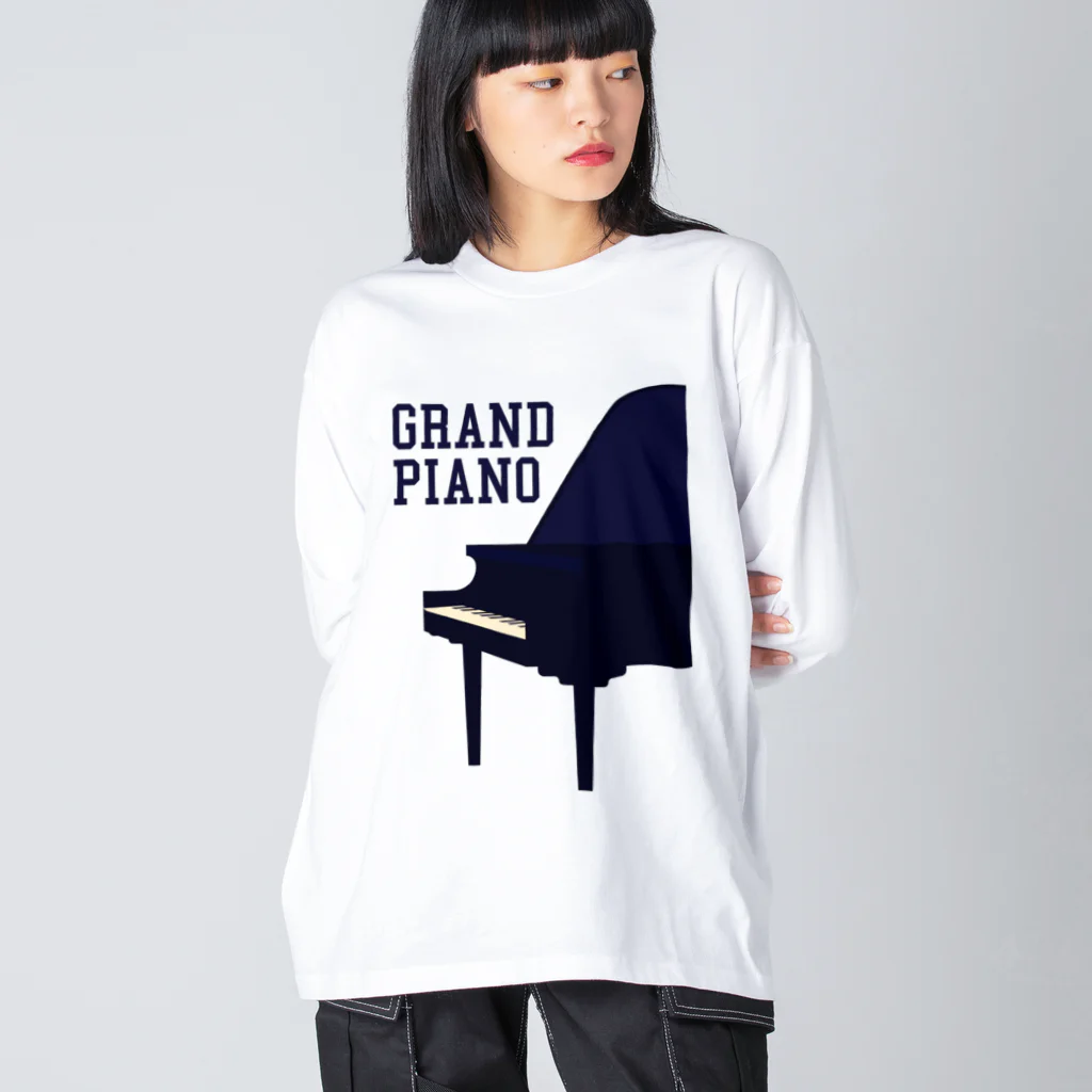 DRIPPEDのGRAND PIANO-グランドピアノ- ビッグシルエットロングスリーブTシャツ