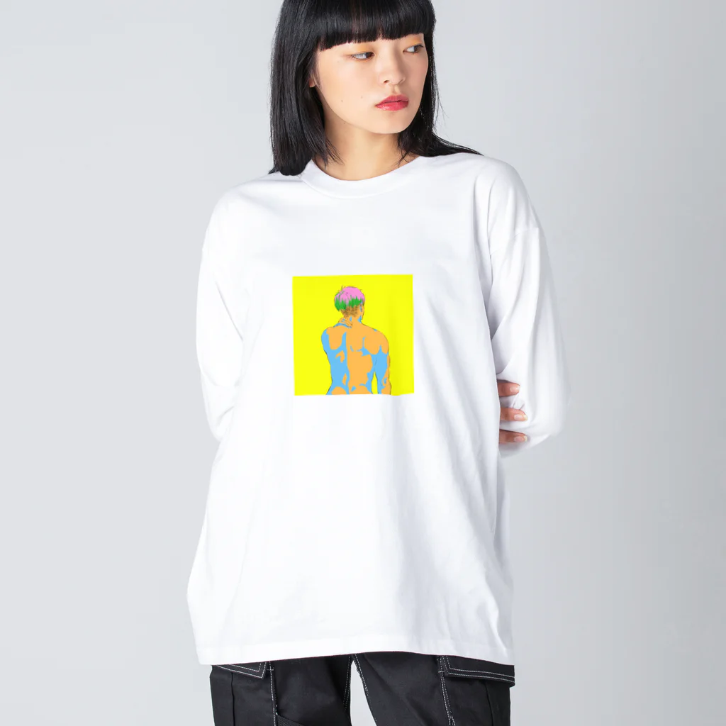 初期設定の背中 Big Long Sleeve T-Shirt