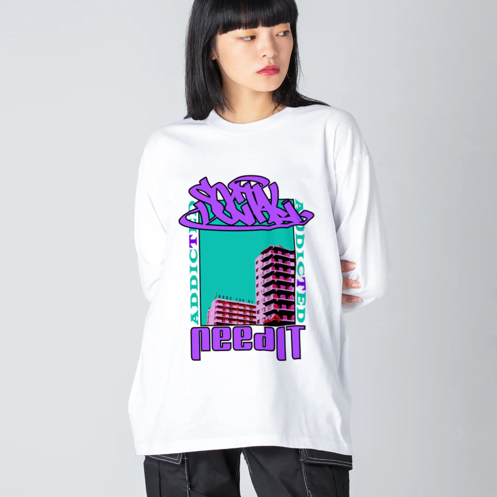 HYBS FOR MEのソーシャル Big Long Sleeve T-Shirt