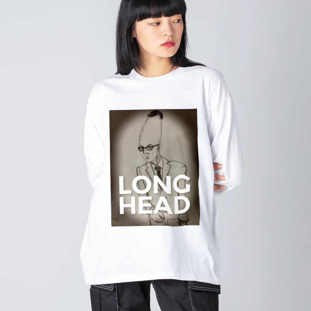 新藤山寛美のワイルド商店のLong head long tee Big Long Sleeve T-Shirt