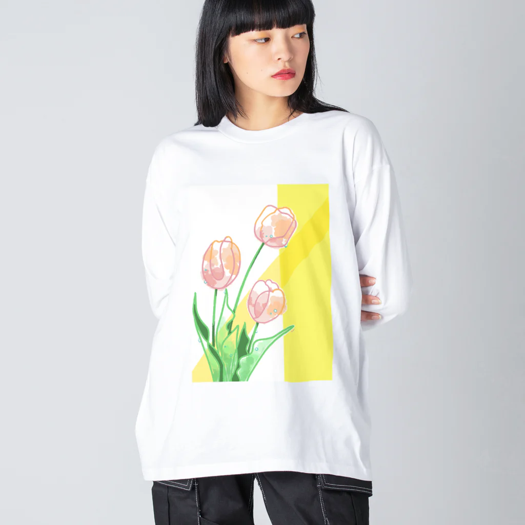 otofuke_madokaのやさしいチューリップ Big Long Sleeve T-Shirt