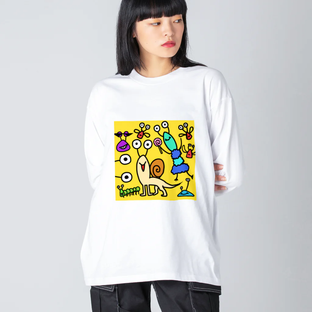 瑠璃/Ruriのシンセカイカタツムリ Big Long Sleeve T-Shirt