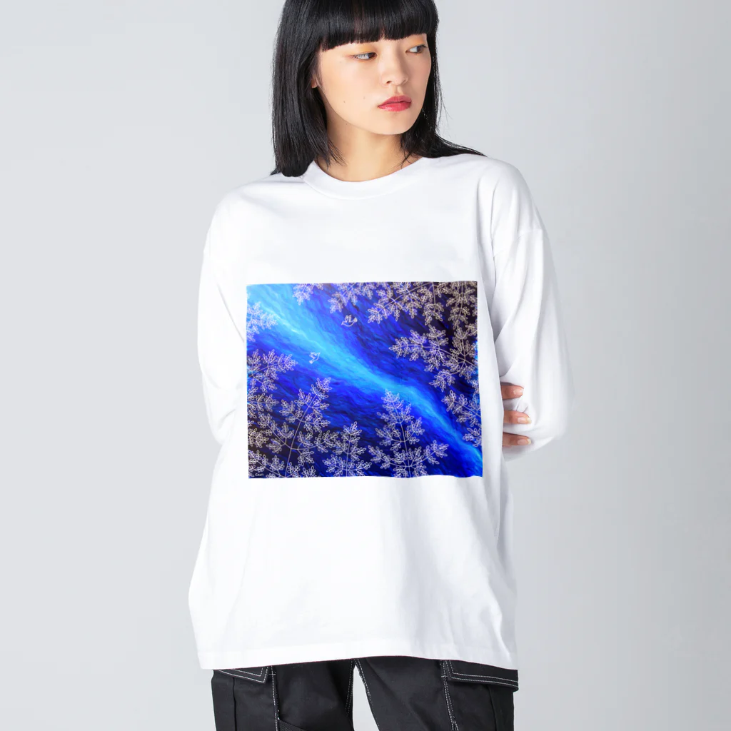 Caoli design shopの天の川 ビッグシルエットロングスリーブTシャツ