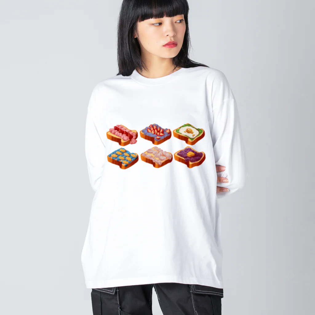 HOHOEMI🍋の食パンケーキ ビッグシルエットロングスリーブTシャツ