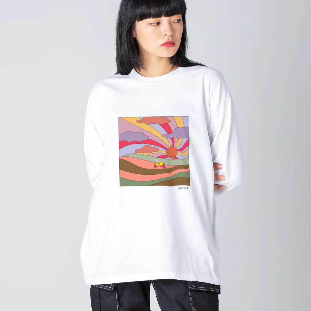 Beagle & Bearのbaked sweet potatoes day Big Long Sleeve T-Shirt