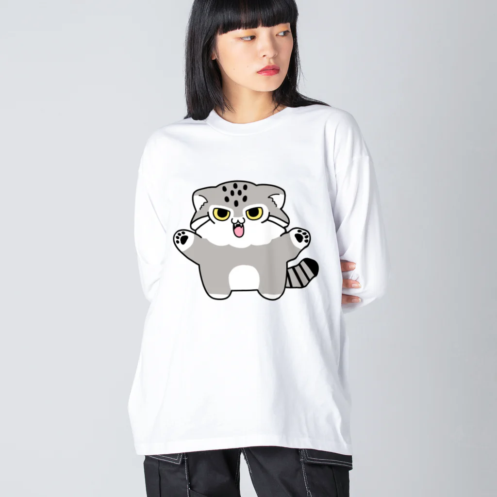 多喜のマヌルちゃんギャオー ビッグシルエットロングスリーブTシャツ