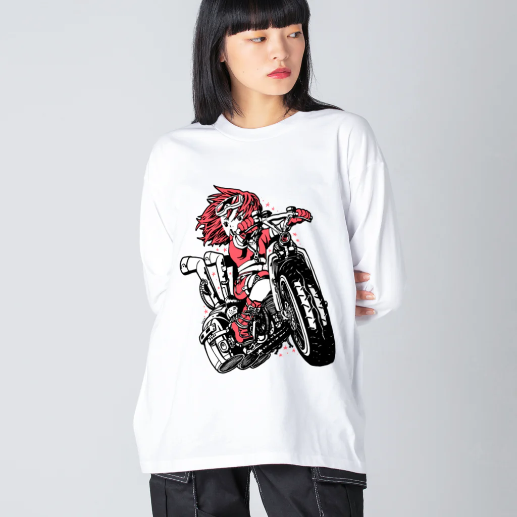 NFSN66 の飛行自転車 ビッグシルエットロングスリーブTシャツ