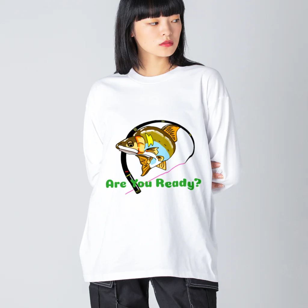 すぎん家の鮎(Are You) Ready? ビッグシルエットロングスリーブTシャツ