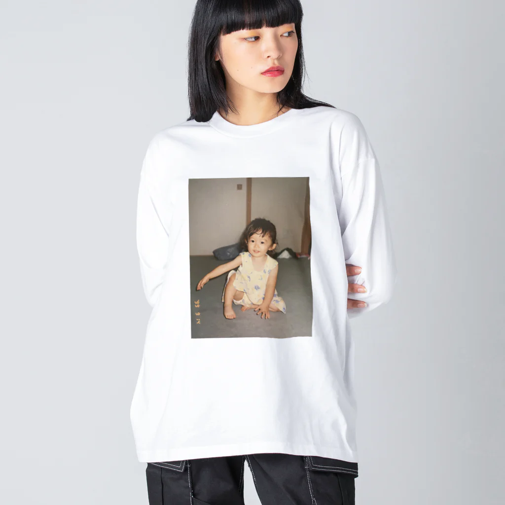 min.の2サイ Big Long Sleeve T-Shirt