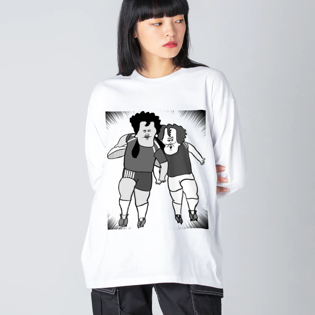 あとりえ からじくぇーの闘球 Big Long Sleeve T-Shirt