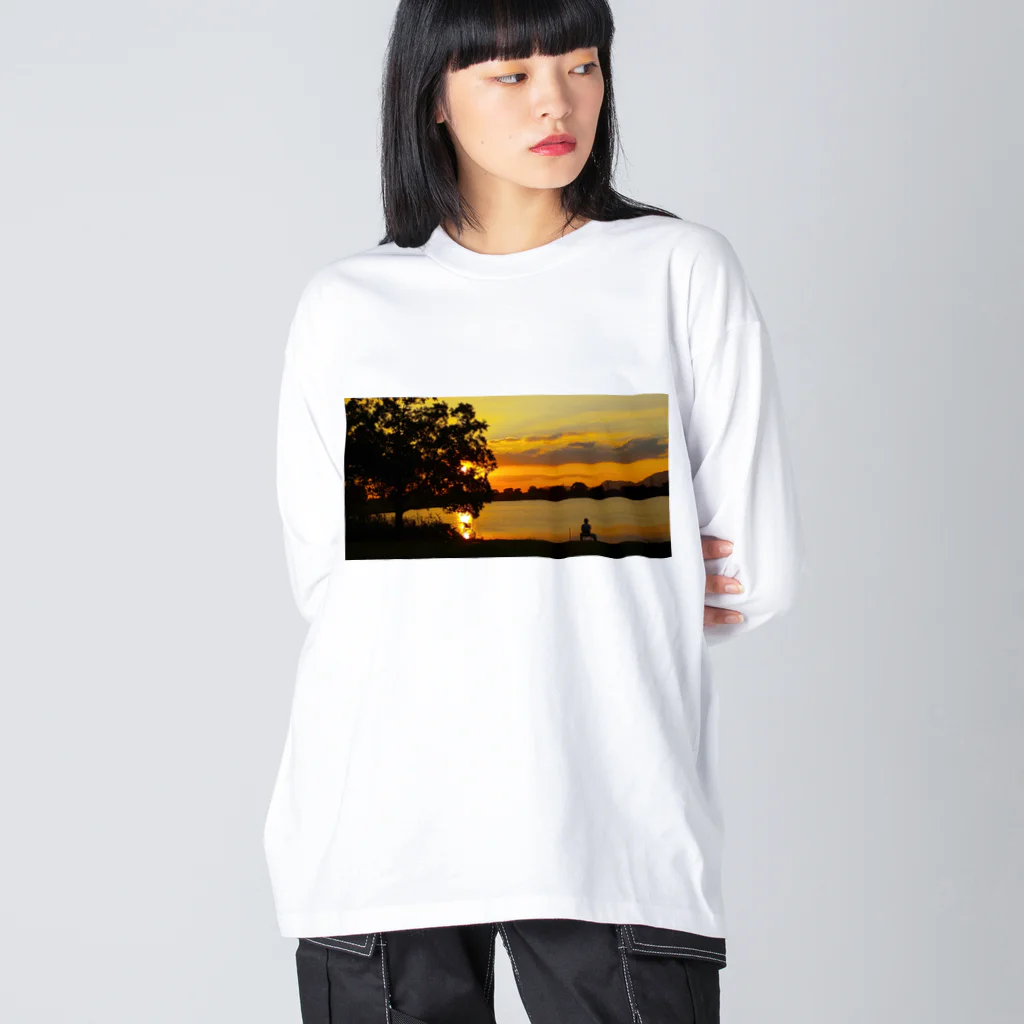 ぽの3年前の夕焼け Big Long Sleeve T-Shirt