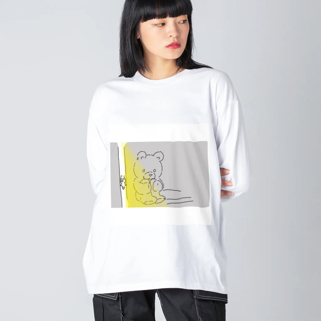 loveのかくれんぼくま ビッグシルエットロングスリーブTシャツ