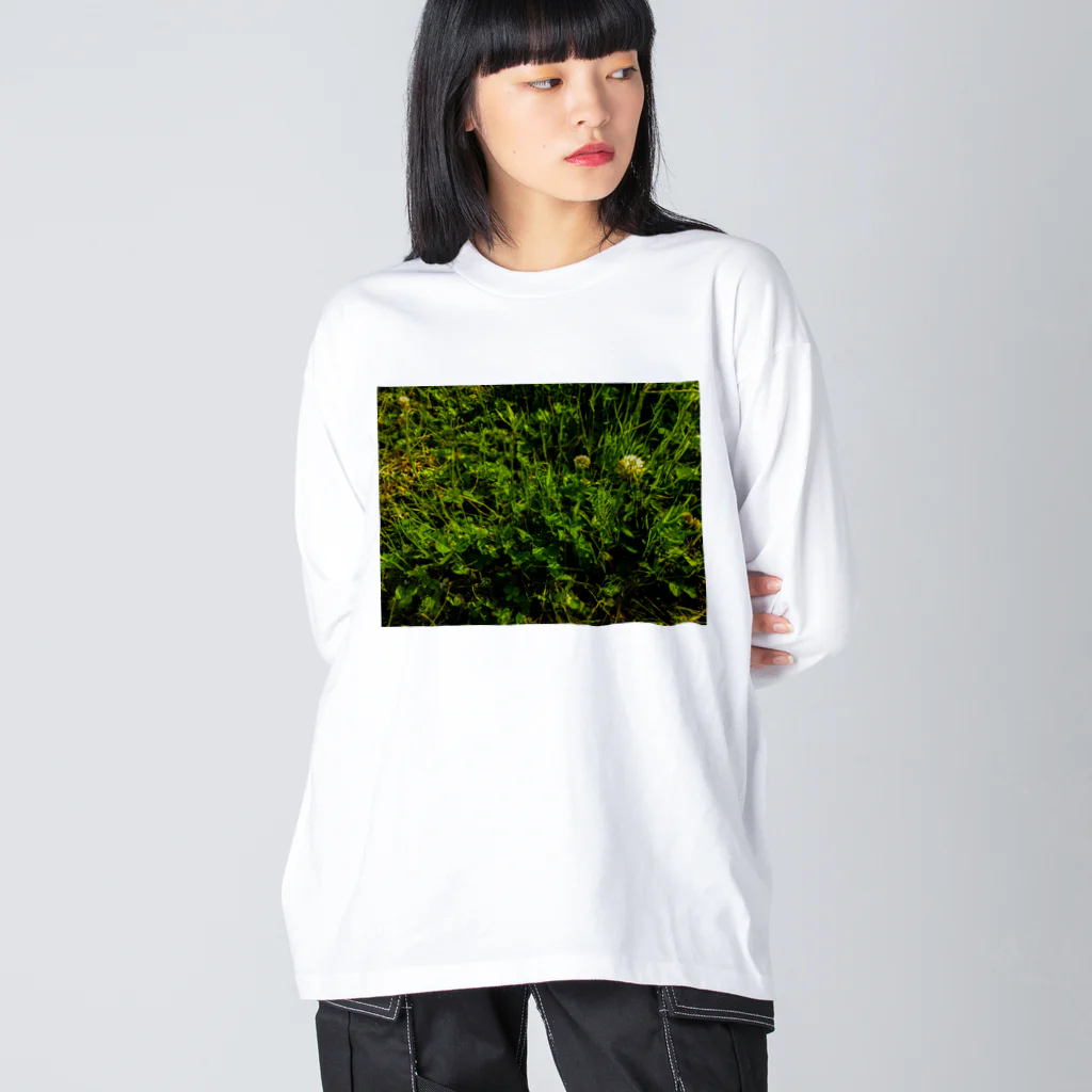 ibasYo🌱のclover side Big Long Sleeve T-Shirt