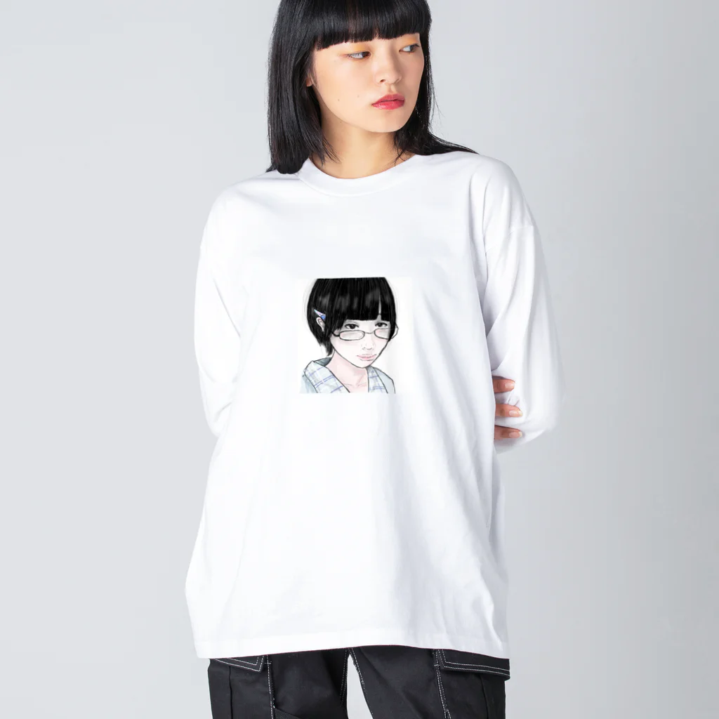 Heavenlyのあのちゃん風おんなの子 ビッグシルエットロングスリーブTシャツ