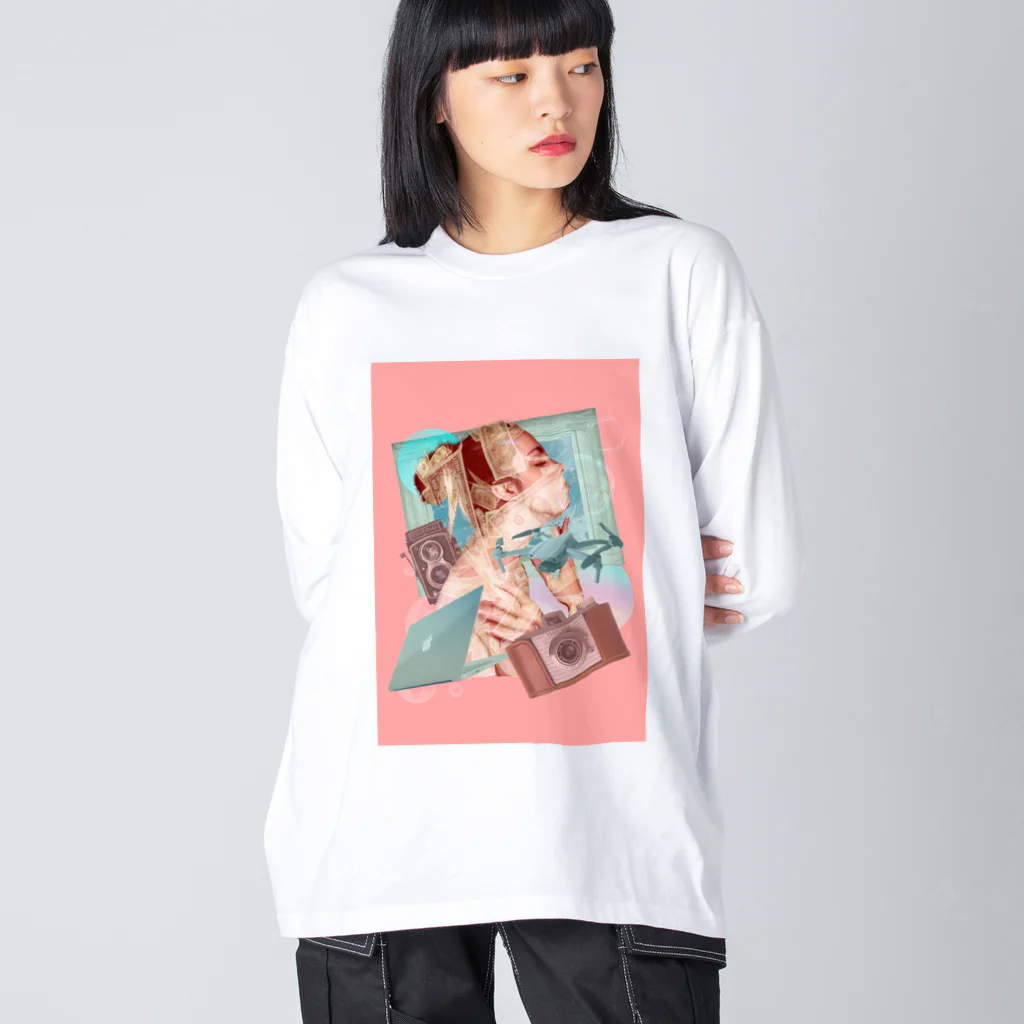 LOGOLOGのGirl & Money ビッグシルエットロングスリーブTシャツ