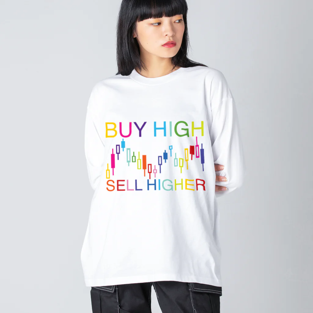 AURA_HYSTERICAのBuy high, sell higher ビッグシルエットロングスリーブTシャツ