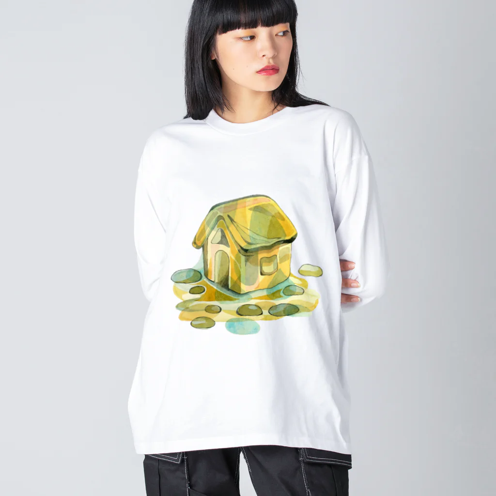 moeama suzuri storeのハウス Big Long Sleeve T-Shirt