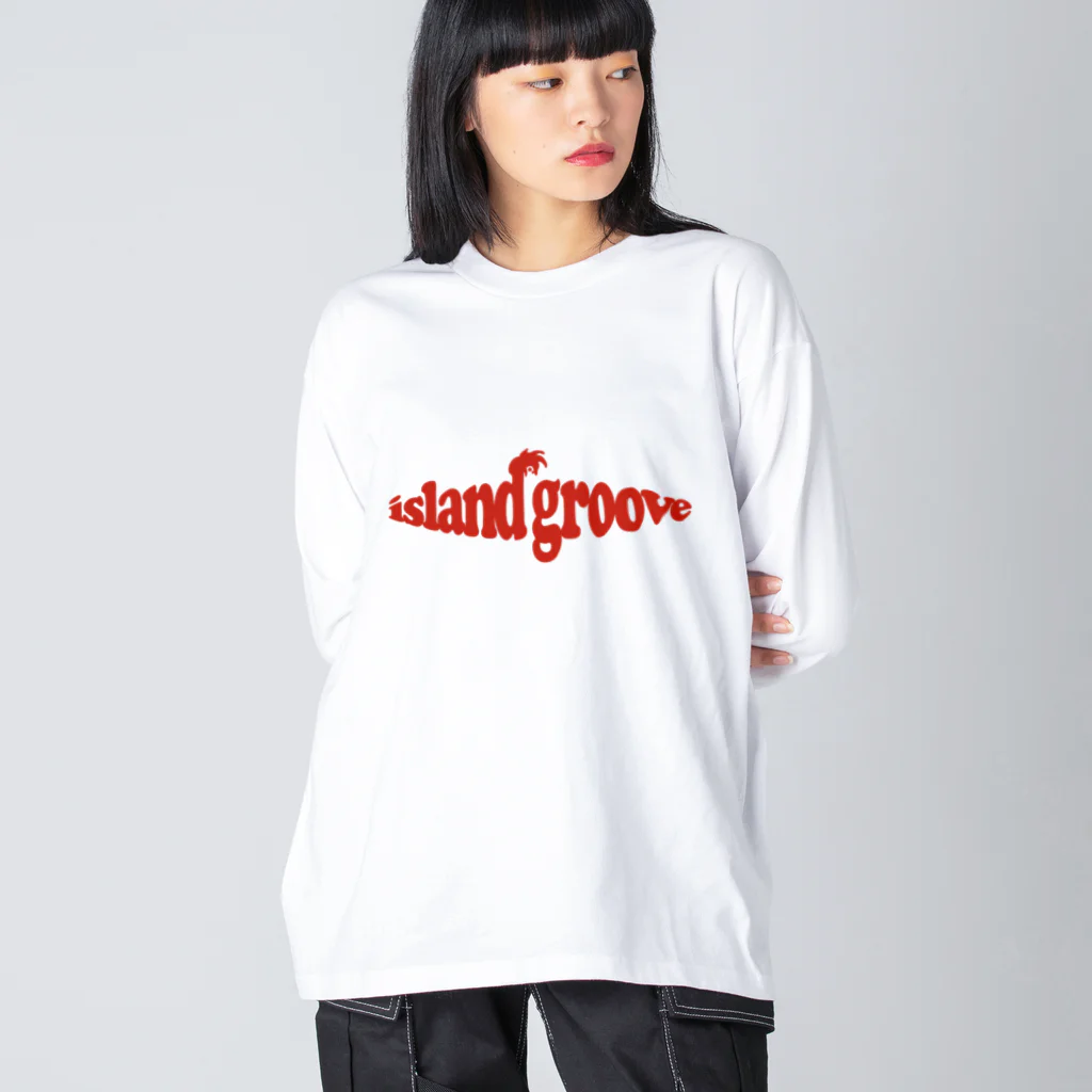 island grooveのRED INK ビッグシルエットロングスリーブTシャツ