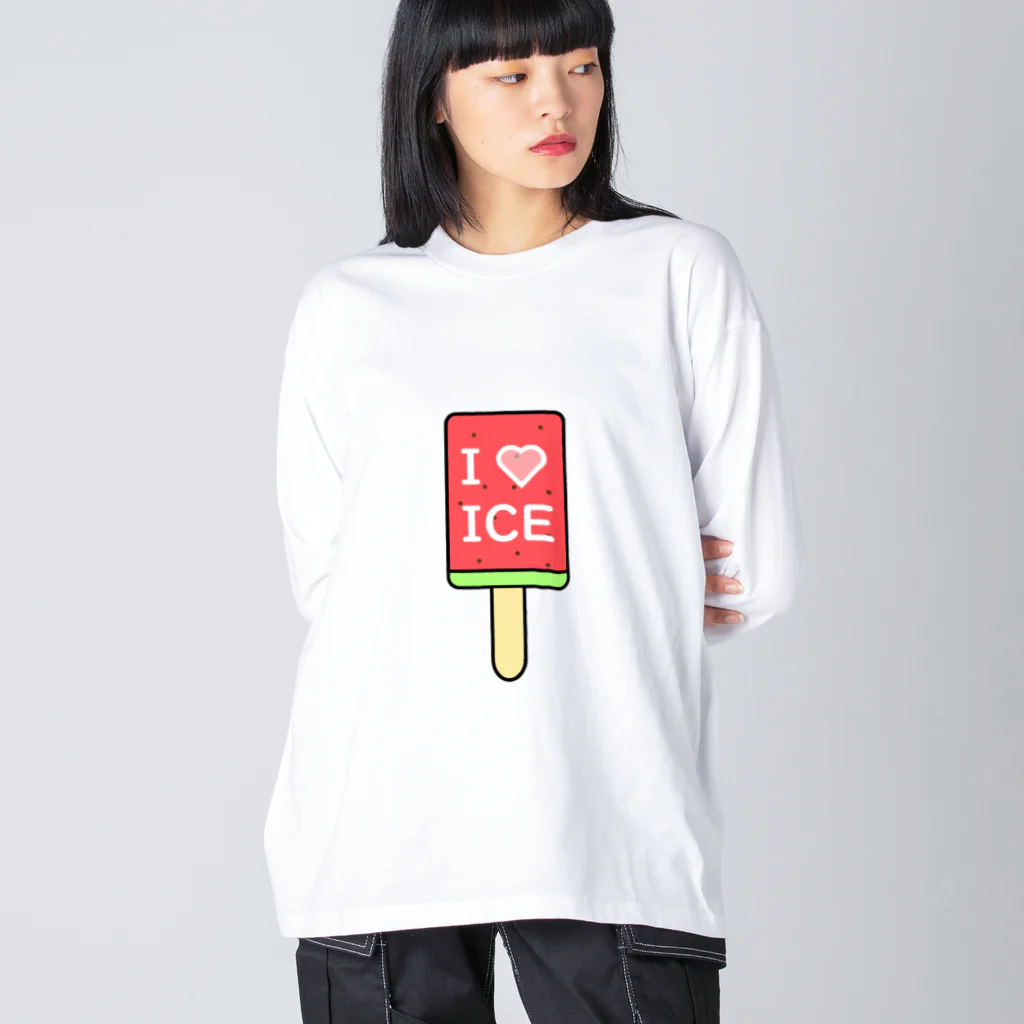 はちよんごのI♡ICE ビッグシルエットロングスリーブTシャツ