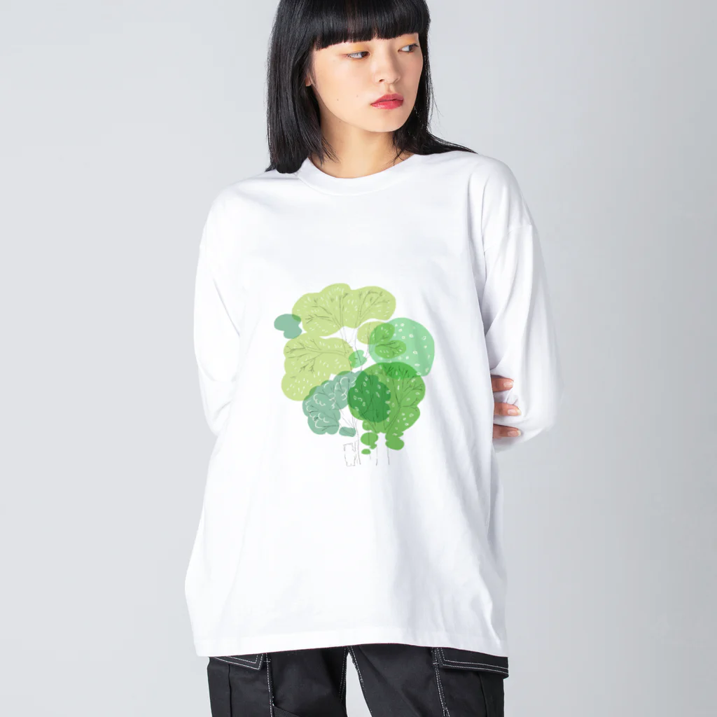 ももろ の森 ビッグシルエットロングスリーブTシャツ