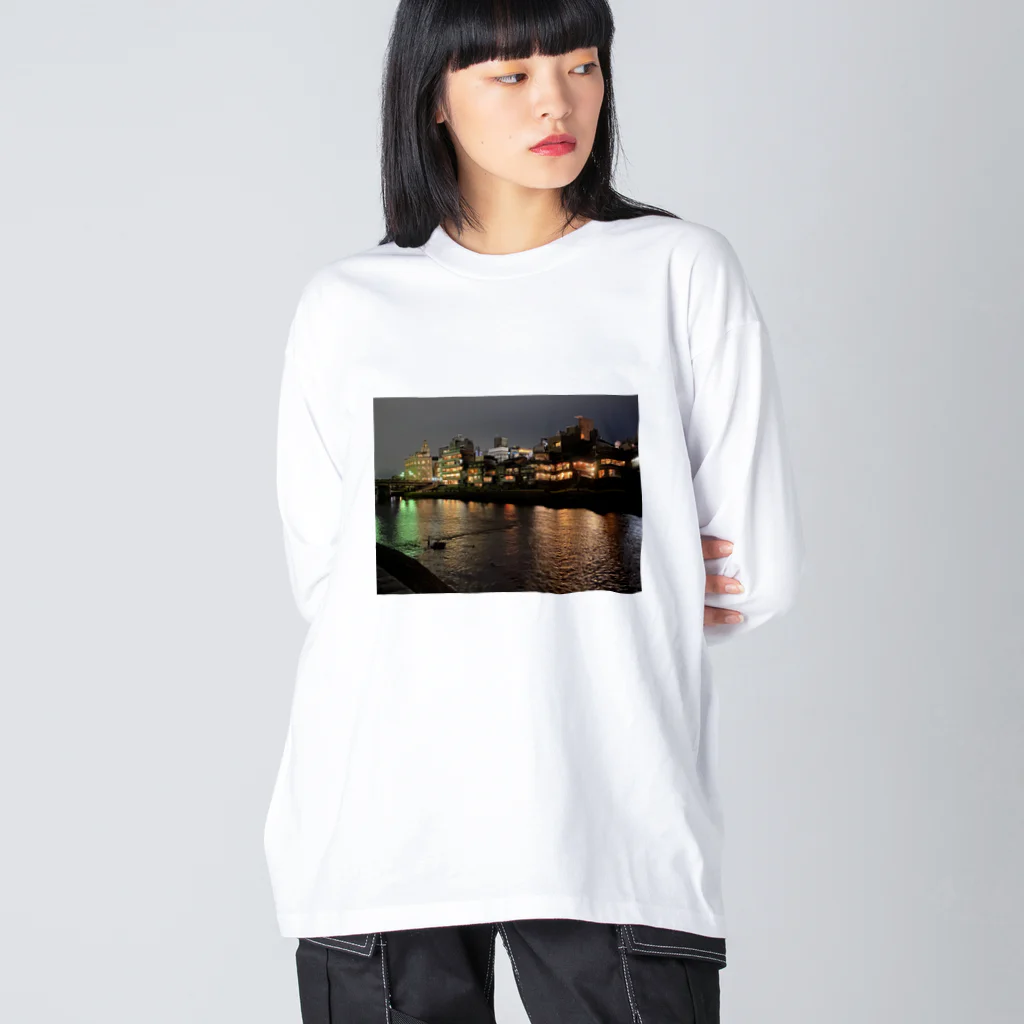 AOI-Kyotoの祇園の夜 Big Long Sleeve T-Shirt