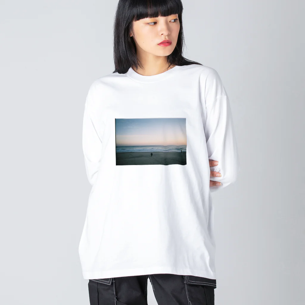 kyari dolphinのsea Tシャツ Big Long Sleeve T-Shirt