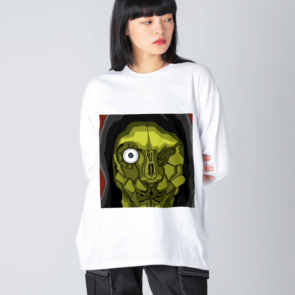 株式会社スガノワークスのGAIA_CYBORG_Z -> A -> A -> B Big Long Sleeve T-Shirt