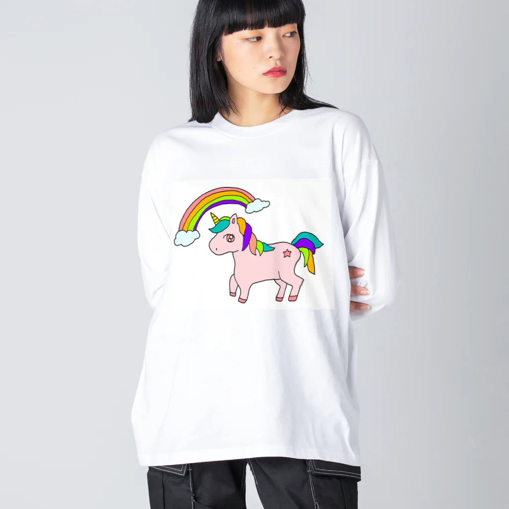 なきゆかのドリーミングユニコーン Big Long Sleeve T-Shirt